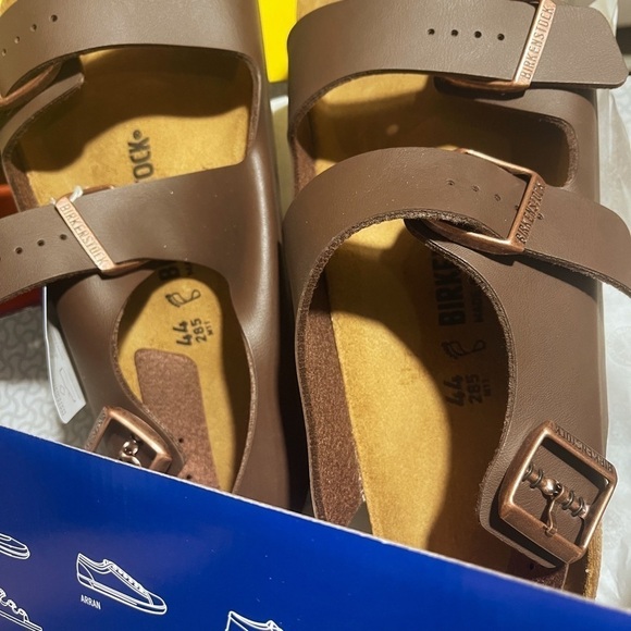 BIRKENSTOCK MILANO NATURAL LEATHER SANDALS - Picture 7 of 10